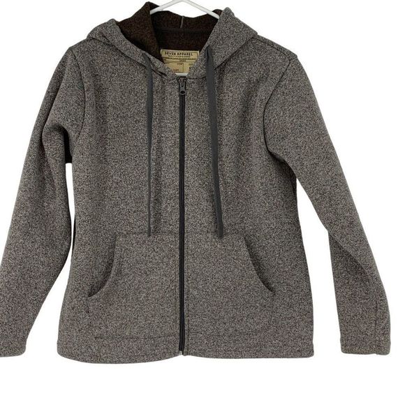 Mens Seven Apparel Small Zip Hoodie Sweatshirt Jacket 3696 Lined - Picture 1 of 4